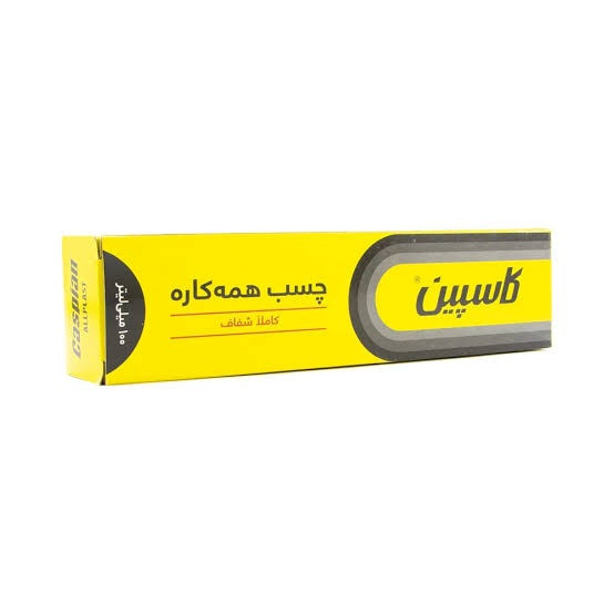 چسب همهکاره کاسپین مدل آلپلاست شفاف تیوب ۵۰ میلیلیتری_فونینو
